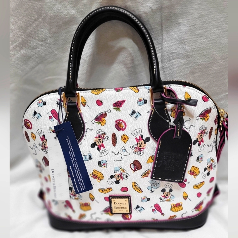Disney Dooney and Bourke Epcot Food and Wine 2020 Mickey & Minnie Mouse Satchel